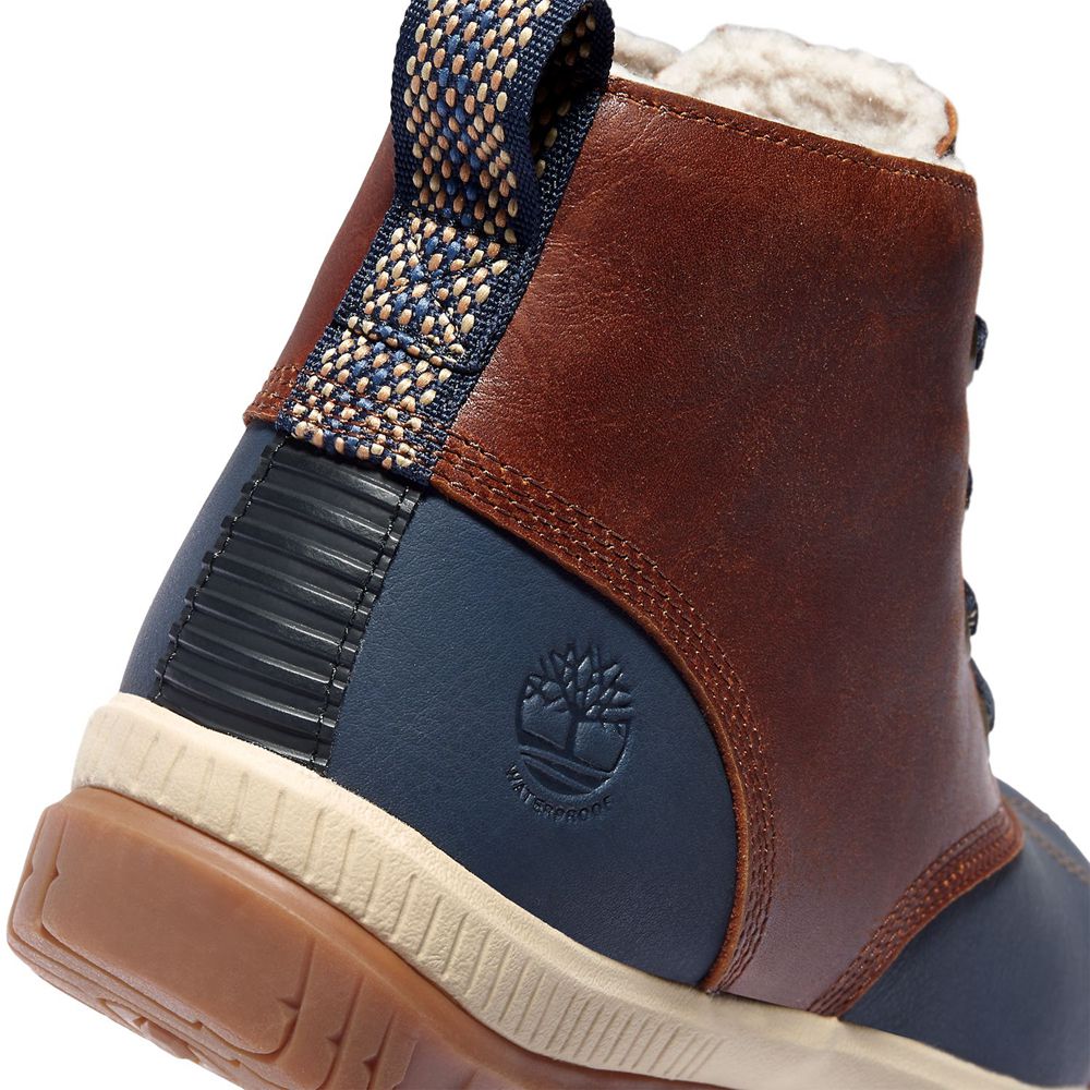 Timberland Womens Chukka Boots Mt. Hayes Waterproof - Brown/Blue - India MO2167459